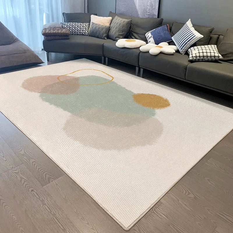 Modern Thickened Area Rug - Soft Non-Slip Floor Carpet for Living Room & Bedroom - Multi-Use Home Mat