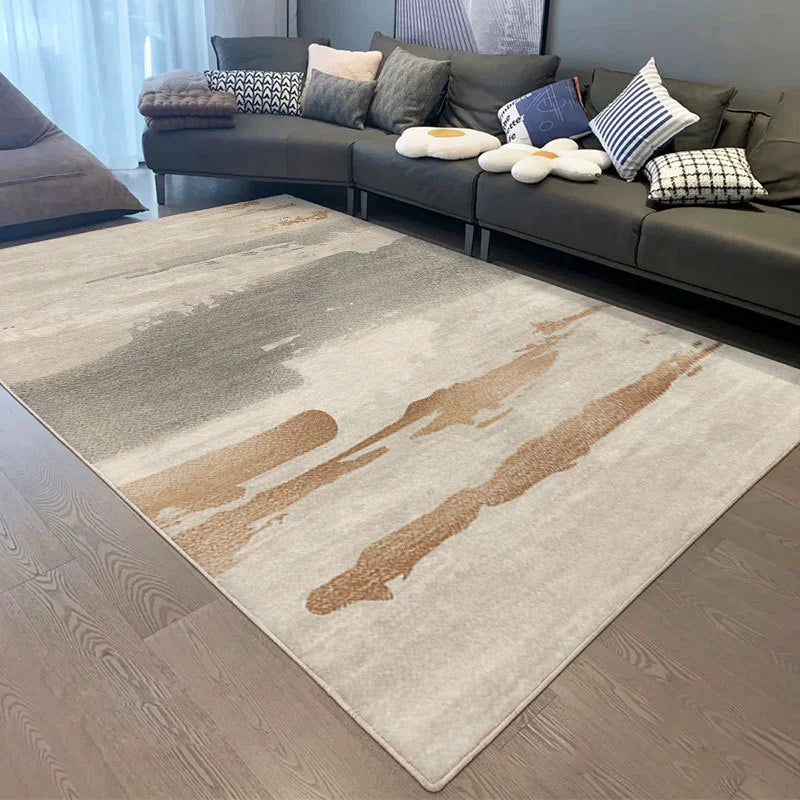 Modern Thickened Area Rug - Soft Non-Slip Floor Carpet for Living Room & Bedroom - Multi-Use Home Mat