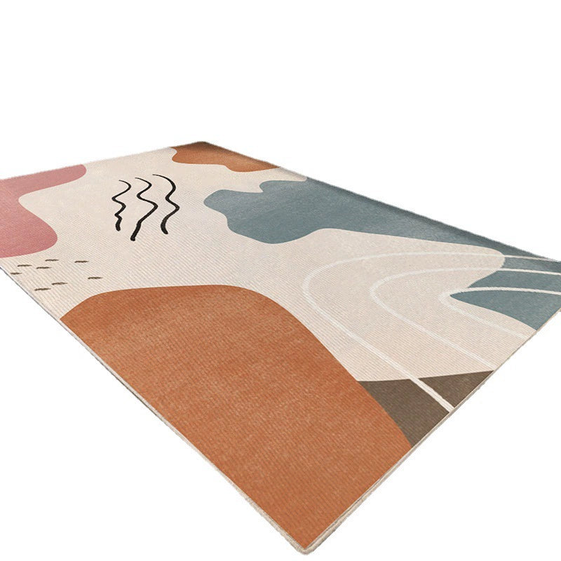 Modern Thickened Area Rug - Soft Non-Slip Floor Carpet for Living Room & Bedroom - Multi-Use Home Mat
