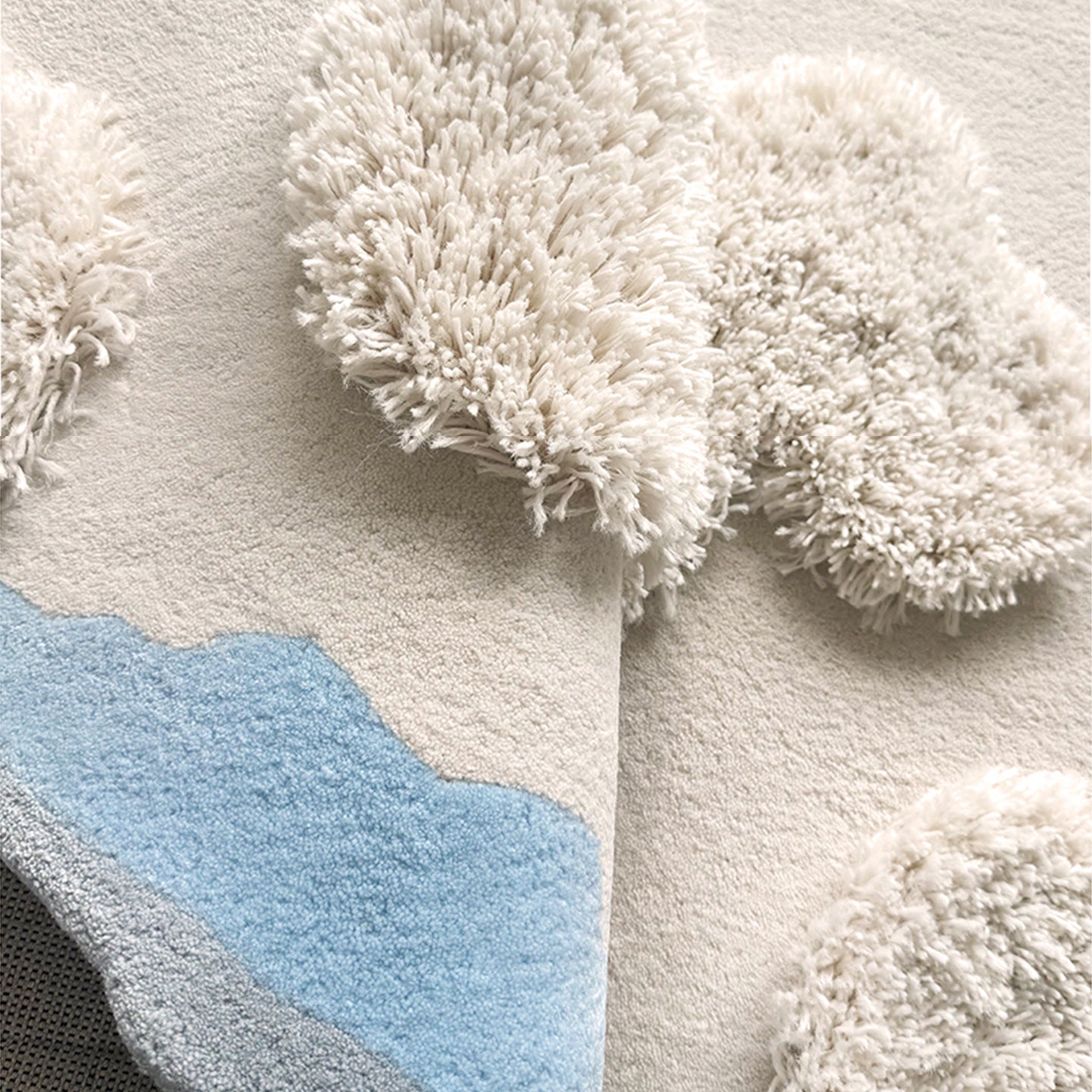 Nordic Art Carpet - Irregular Custom Luxury Floor Mat for Living Room & Bedroom, Plush Thickened Non-Slip Rug