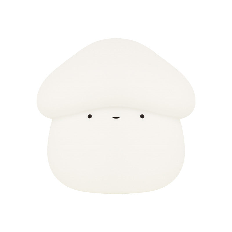 Mushroom Night Light - Cute Silicone Tap Control Bedside Lamp, USB Rechargeable Sleep Light for Kids Nursery Bedroom, Soft Warm Glow